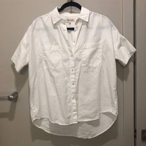 Madewell White Button Up Shirt
